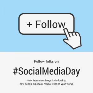 Follow folks on # Social Media
